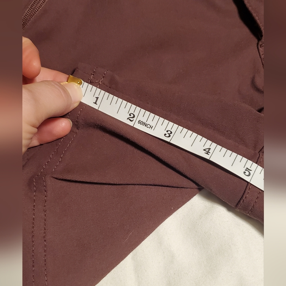 Prana Raisin Purple Shorts with Buttoned Pockets - Picture 2 of 4